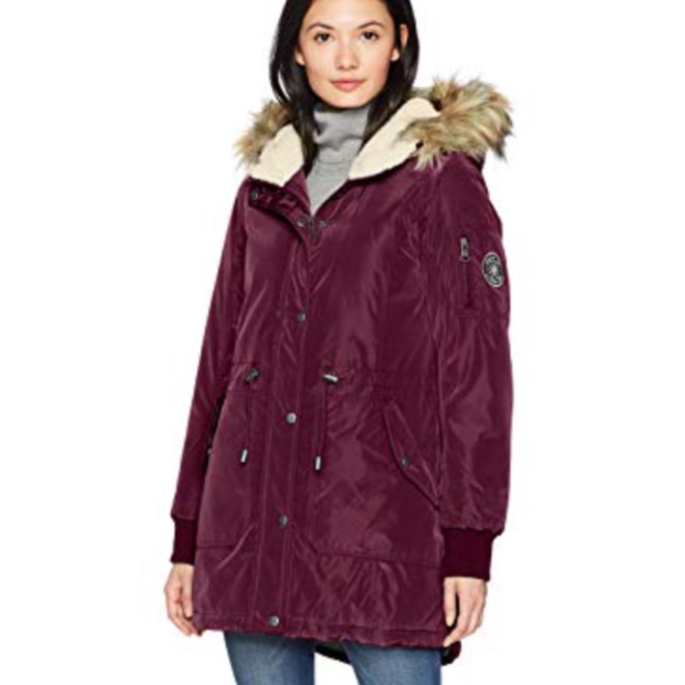 Merlot Madden Girl High Low Anorak Size Medium